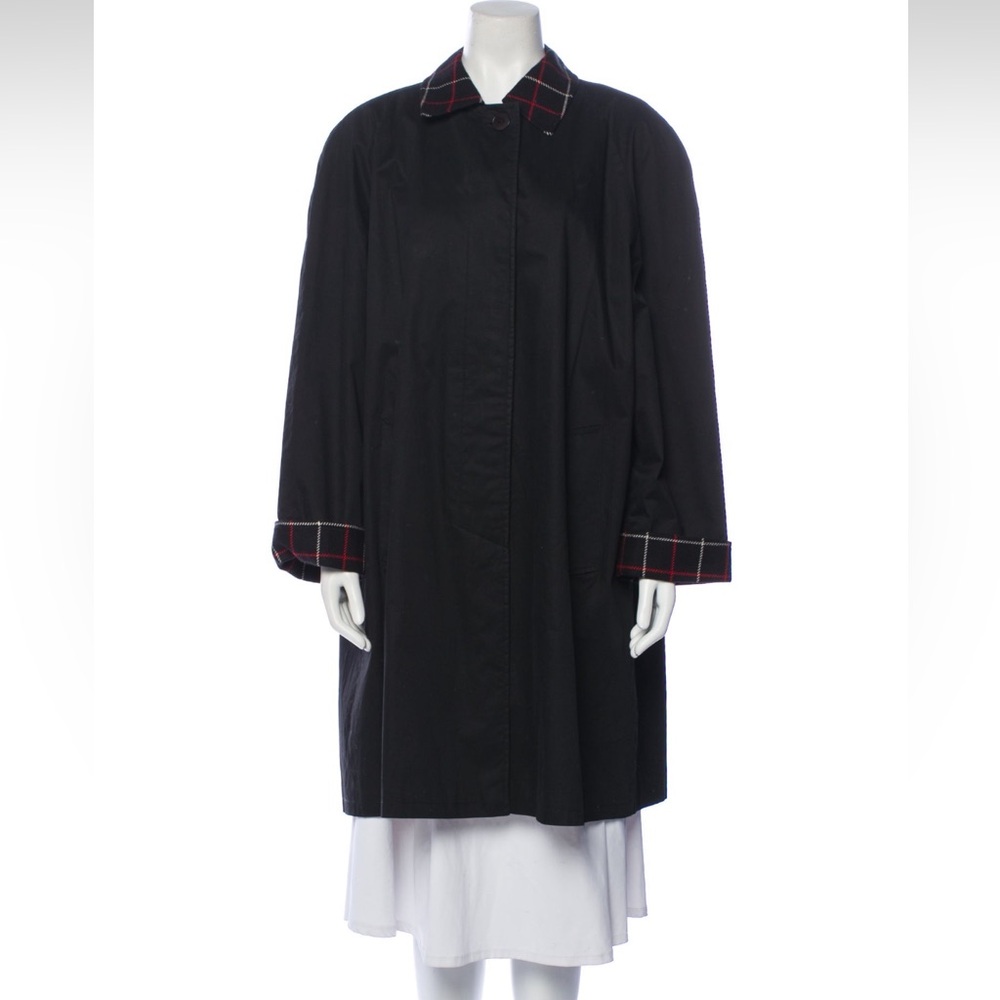 Aquascatum London Burberry Vintage Swing Trench Rain Coat size L